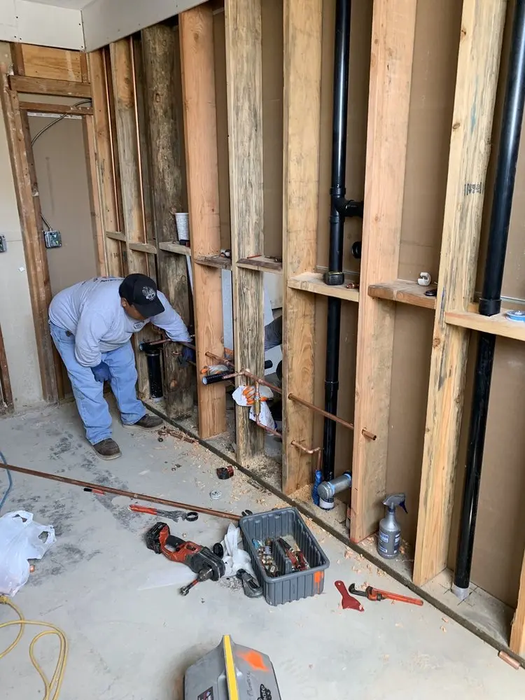 Commercial rough-in plumbing for Trenchless Sewer Repair in Magnolia